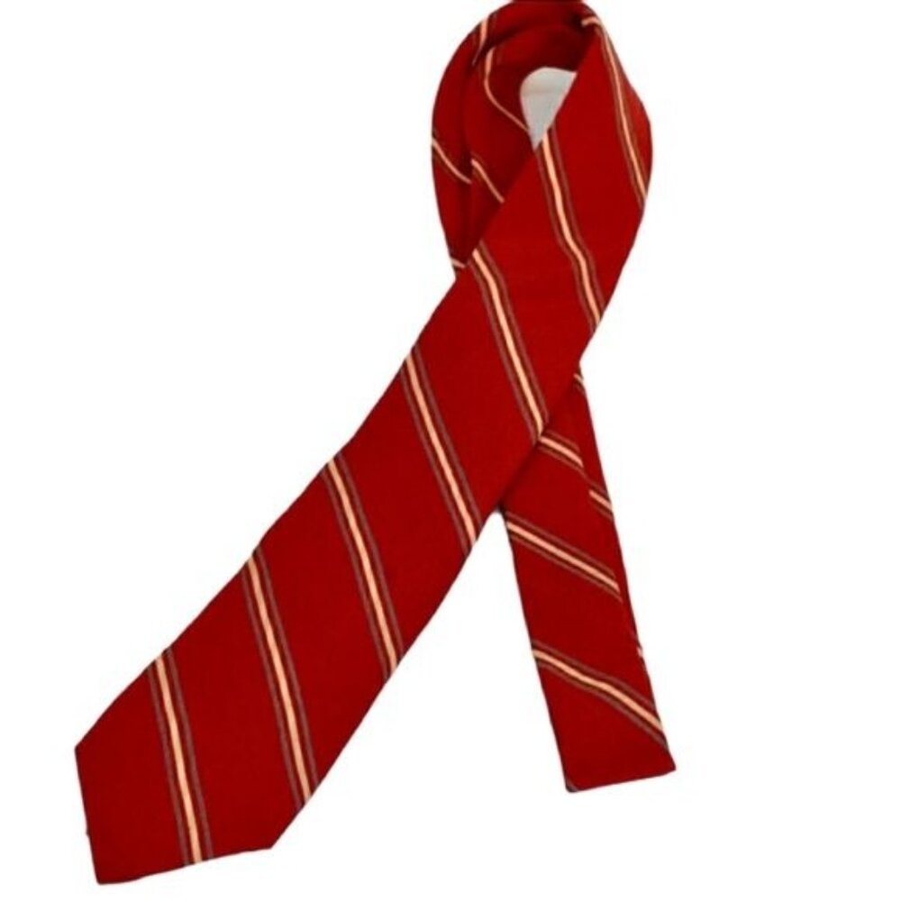 Vintage Red Silk Tie Necktie